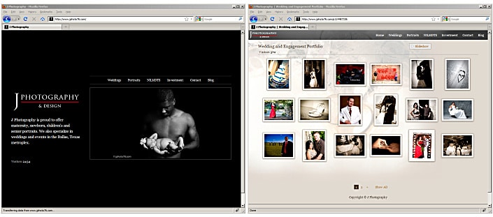 Website layouts
