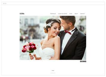 Ezra Photography website template