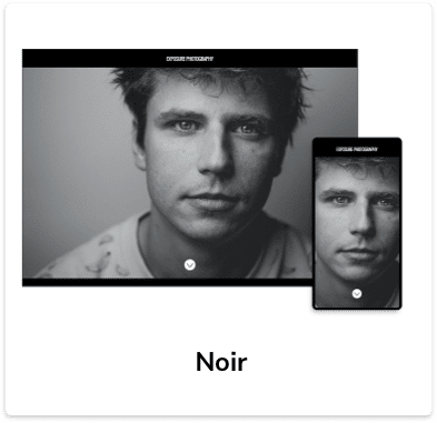 Noir homepage template