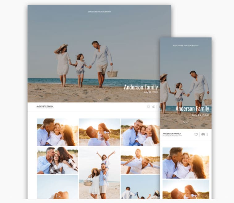 online photo gallery family website