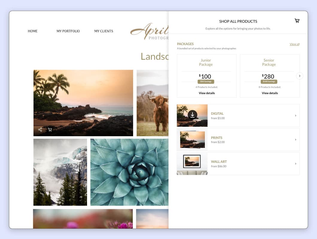 Sell Your Photos Online Free Trial Zenfolio
