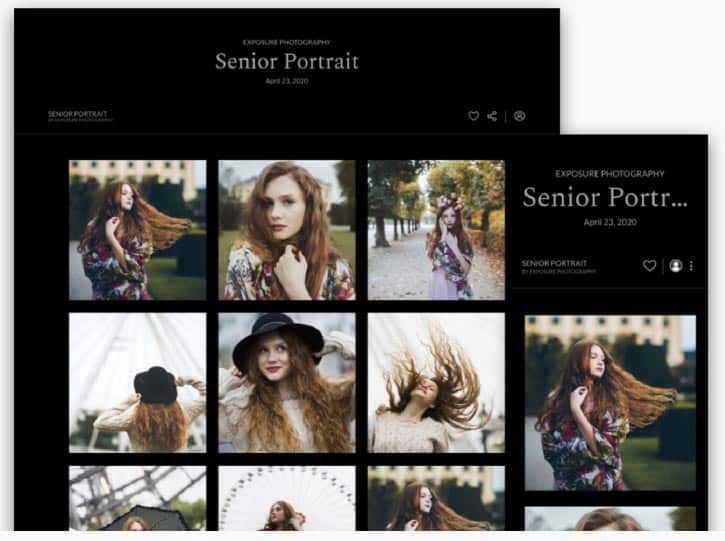 senior portrait online photo gallery