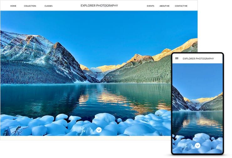 online photography website template explorer