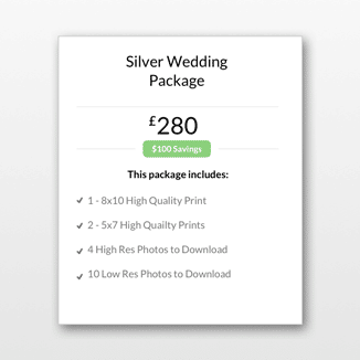 Premium-photography-prints-gifts-and-lovable-keepsakes pricing screen