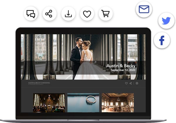 online photo gallery and digital delivery with commenting