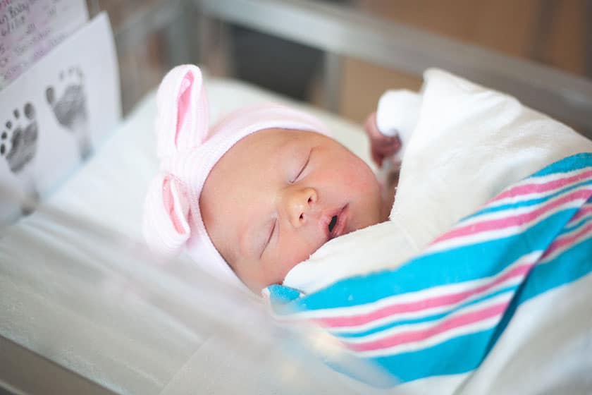 newborn hospital portrait
