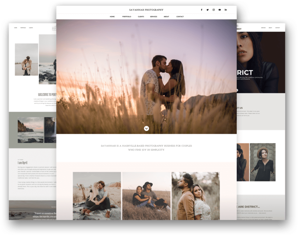 Online Photography Portfolio site examples