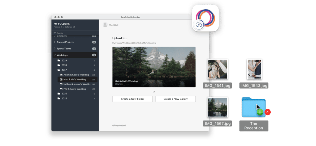 Transfer large video and image files in seconds