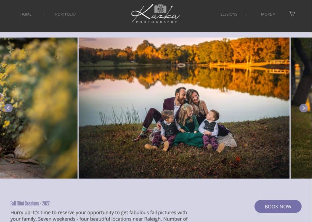 Image of family cuddled close on the Kazka Photography Portrait Photography Website
