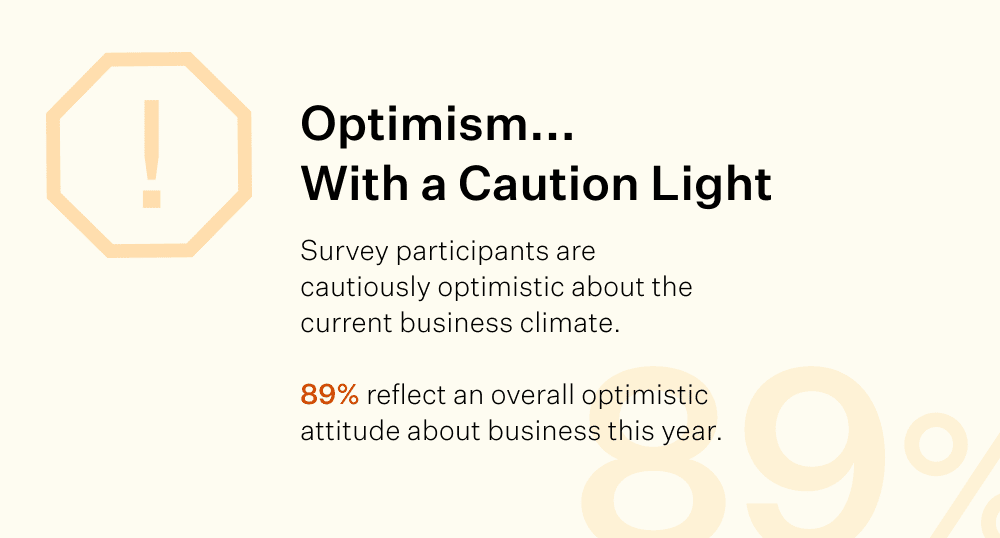 optimism with a caution light
