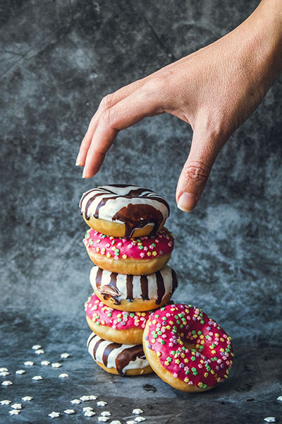 stack of donuts