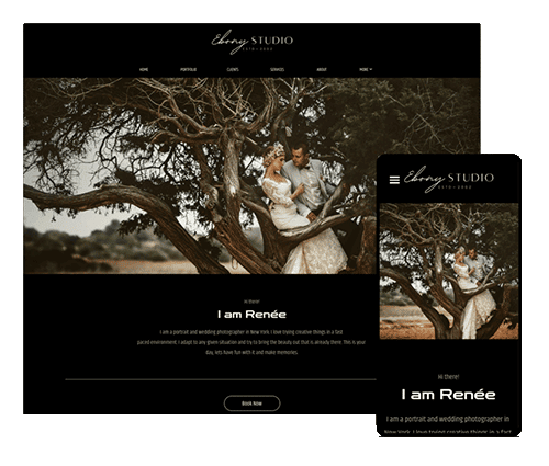 Noir wedding website template online photography portfolio online photography portfolio