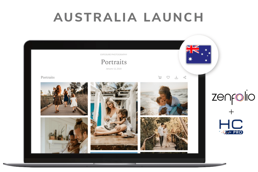 Zenfolio portfolio website launch in Australia