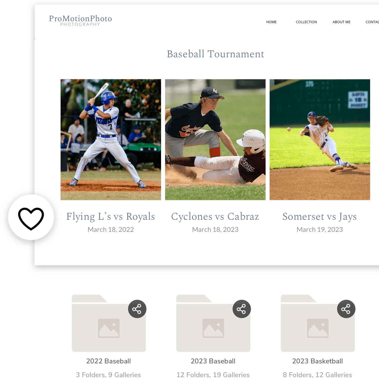 Build A Sports Photographer Portfolio site Zenfolio