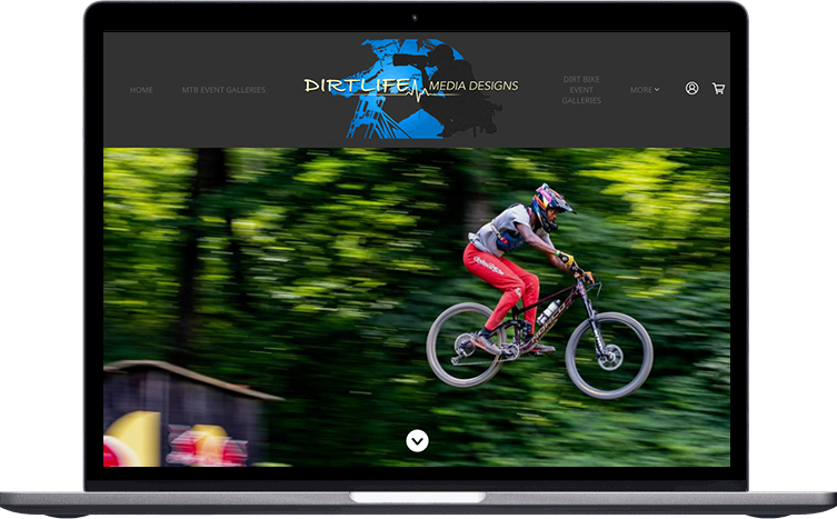 DirtLife Media sports portfolio website