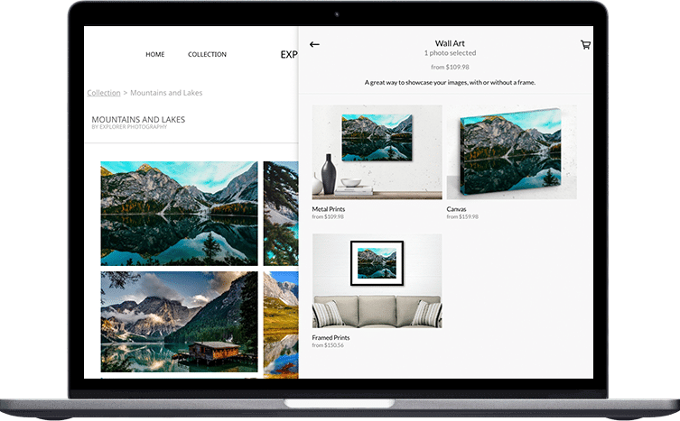 ecommerce platform customizable shop with wall art products