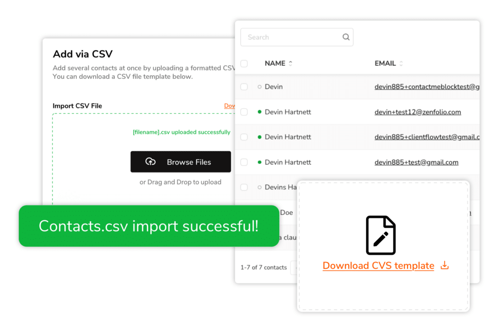 CSV Contacts 1140