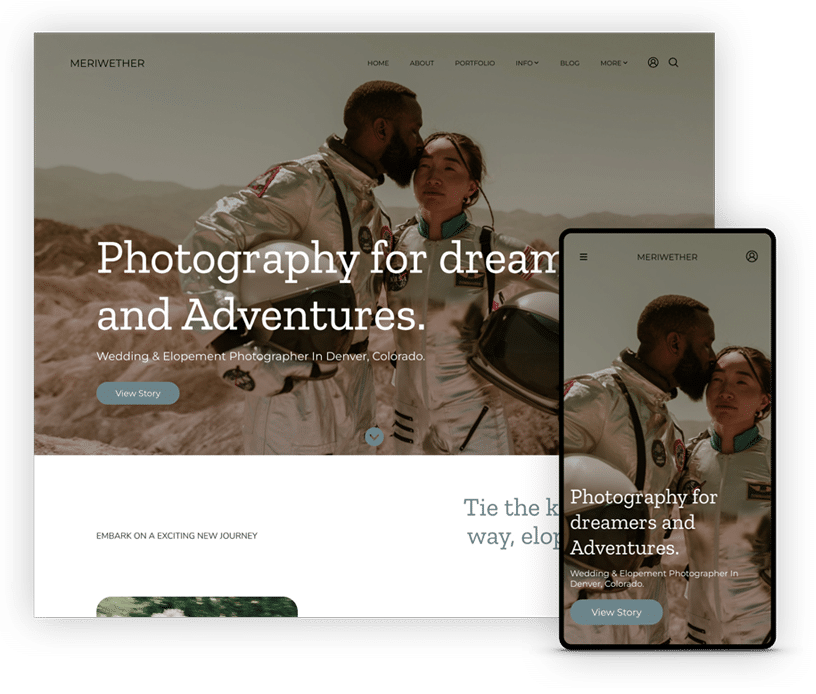 website template Meriwether Preview 2