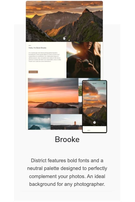 mobile template brooke