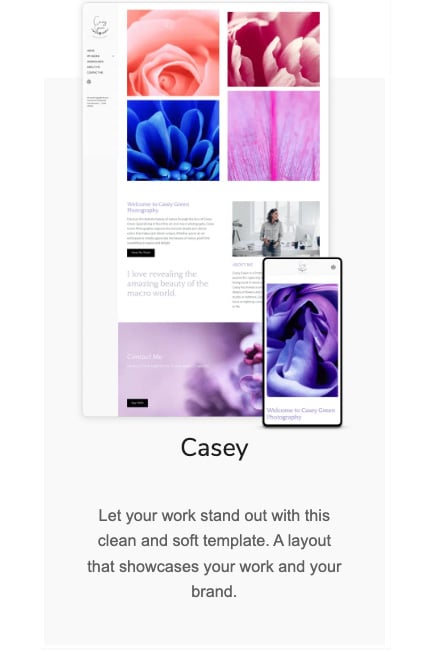 mobile template casey