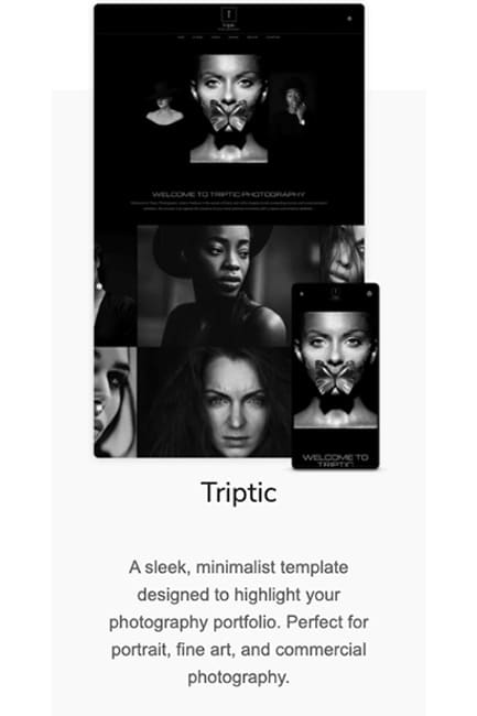 mobile template triptic