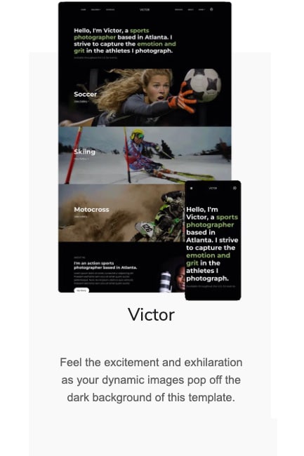 mobile template victor