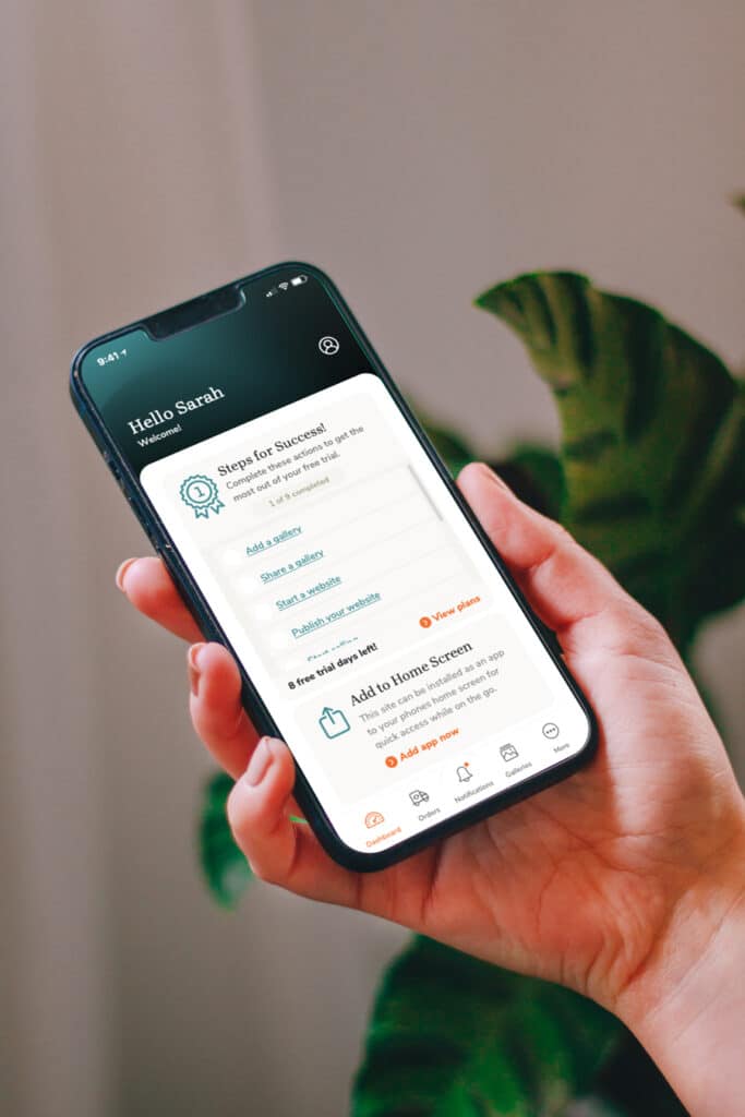 NextZen mobile app getting started dashboard 1350px