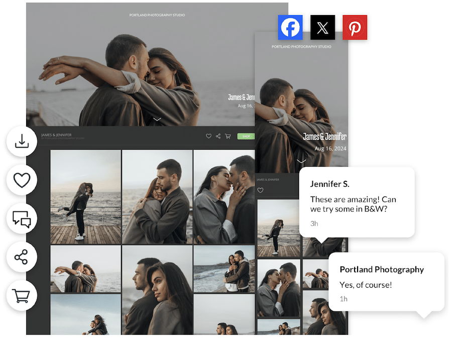 portrait and wedding
