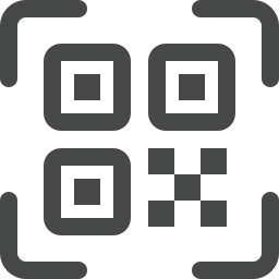 QR code within targeting brackets