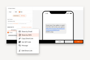 SMS Gallery Delivery and Magic Link Access are here.