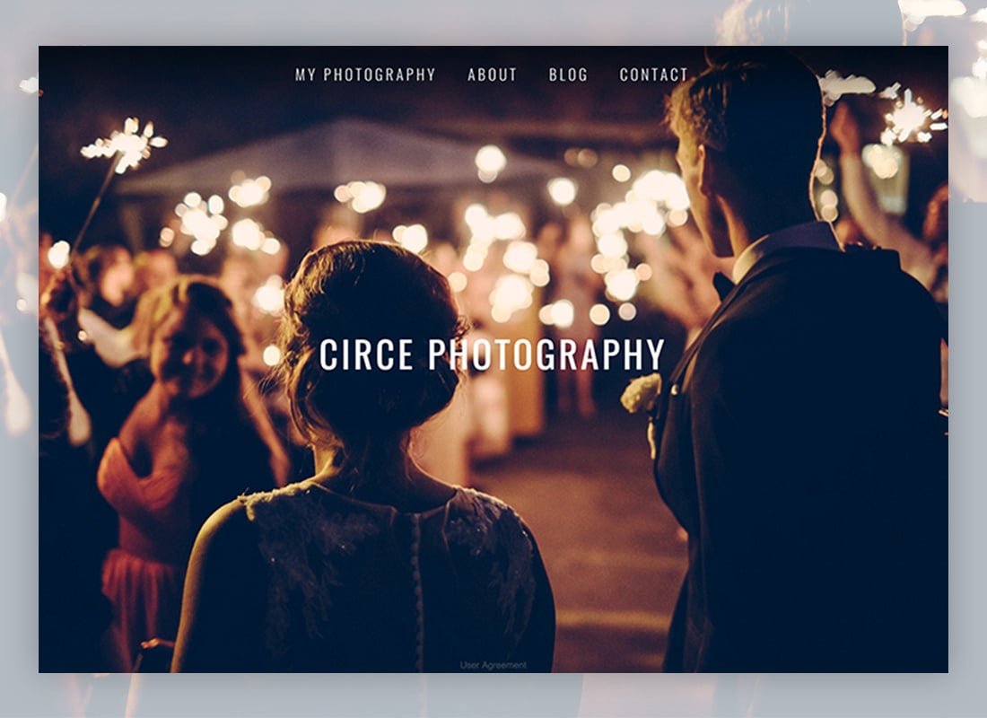 circe-preset for photography website design
