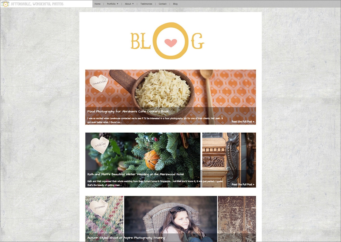 example of food blog