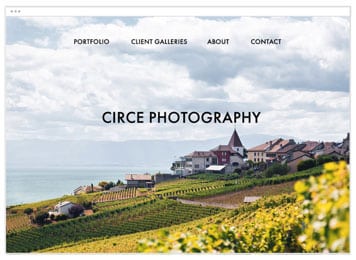 landscape photo of coastal ranch with circe photography website framed