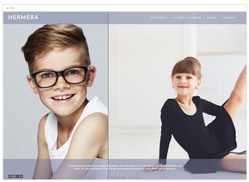 Hermera Photography website template