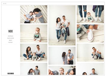 Nox Photography website template