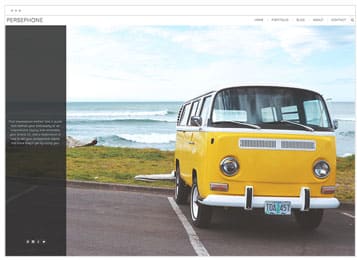 Persephone Photography website template