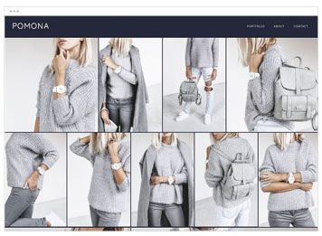 Pomona Photography website template