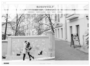 Rosenvelt Photography website template